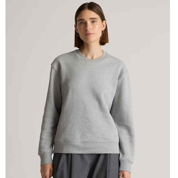 NWT!  Quince 100% Organic Cotton Sweatshirt, Size XS, Gray - Picture 1 of 7